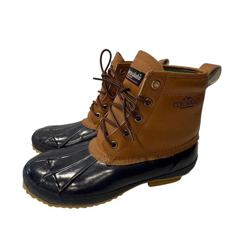 Colorado Duck Boots‎ Mens 8M Steel Shank Leather Thinsulaye